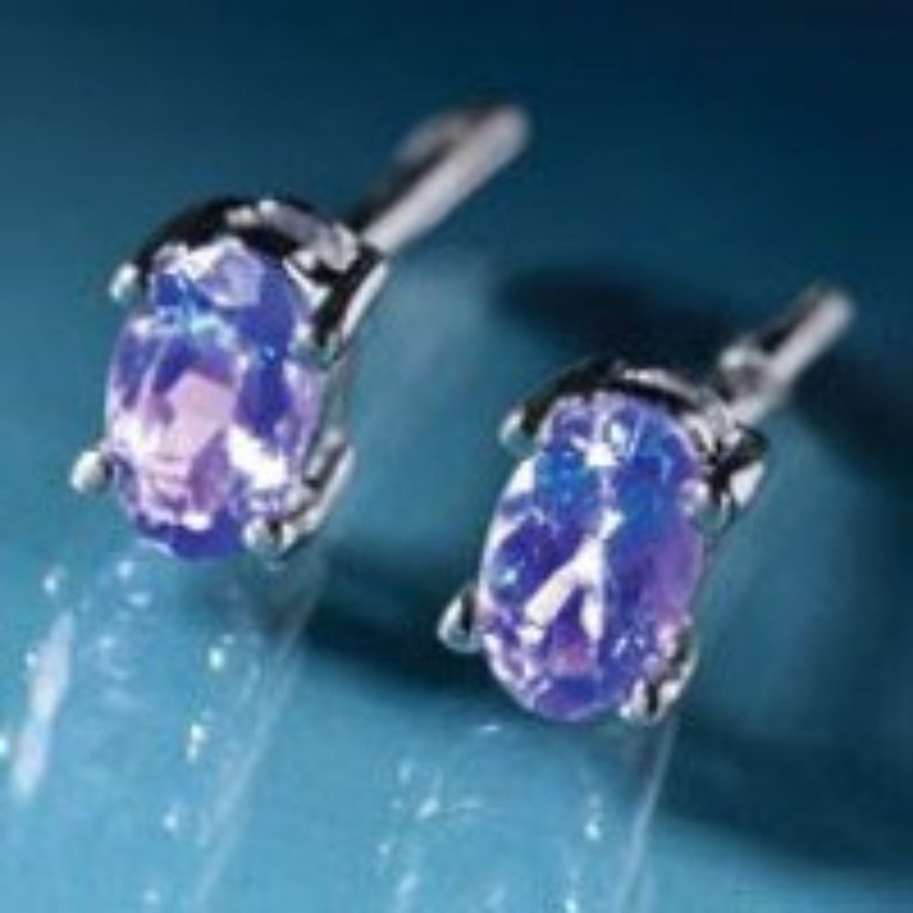 Tanzanite Stud Earrings